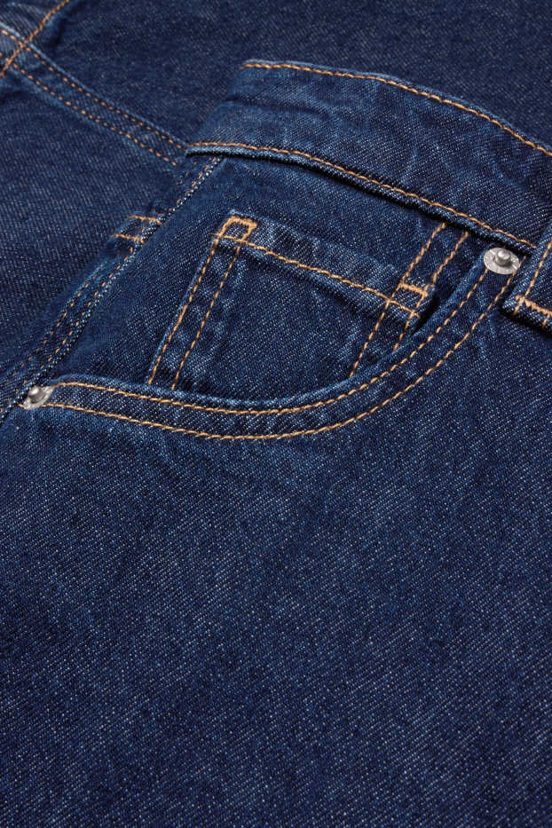 Damen - Balloon Jeans - Mid Waist - dunkeljeansblau