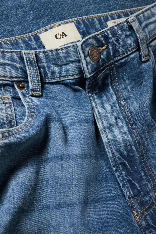 Damen - Balloon Jeans - Mid Waist - jeansblau