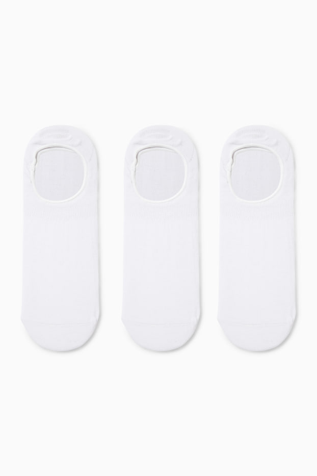 Herren - Multipack 3er - Füßlinge - weiß