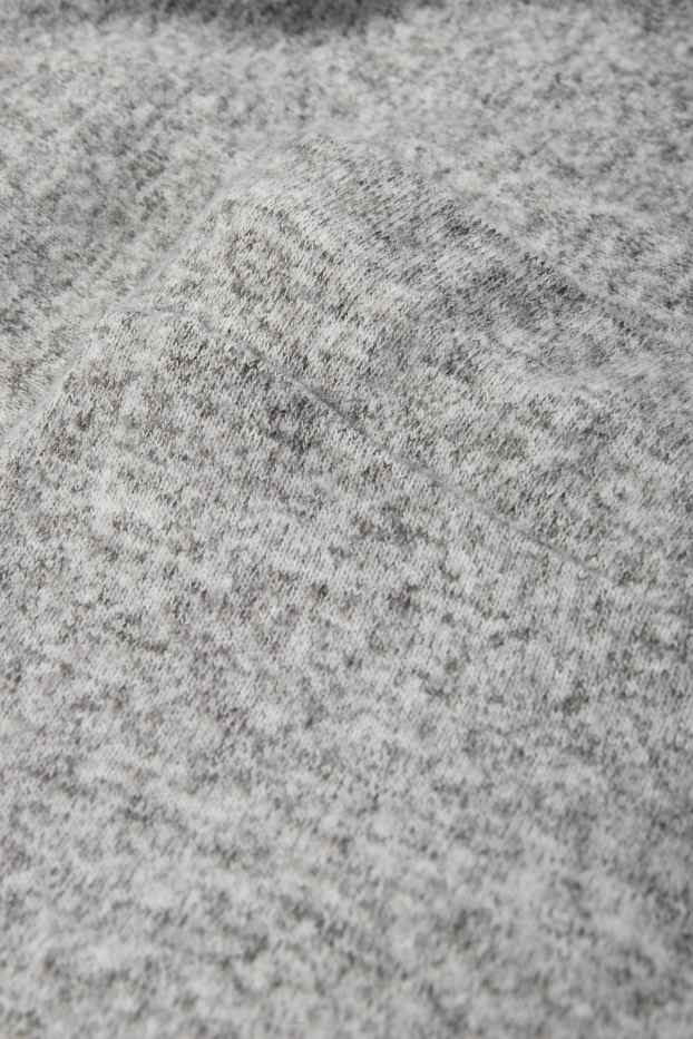 Donna - Pantaloni sportivi in maglia - grigio melange