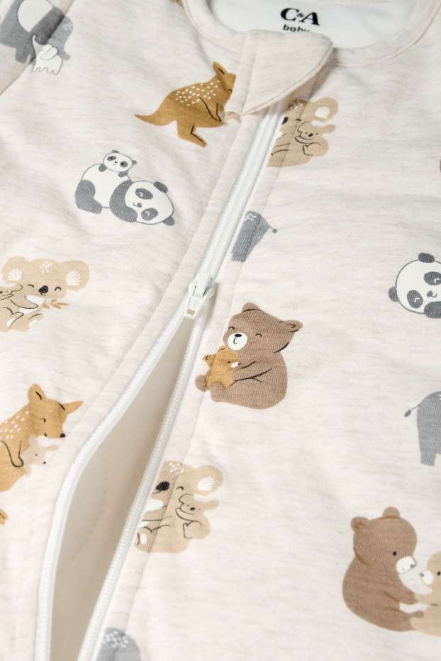 Bebés niños - Animales silvestres - saco de dormir para bebé - 6-18 meses - beige claro