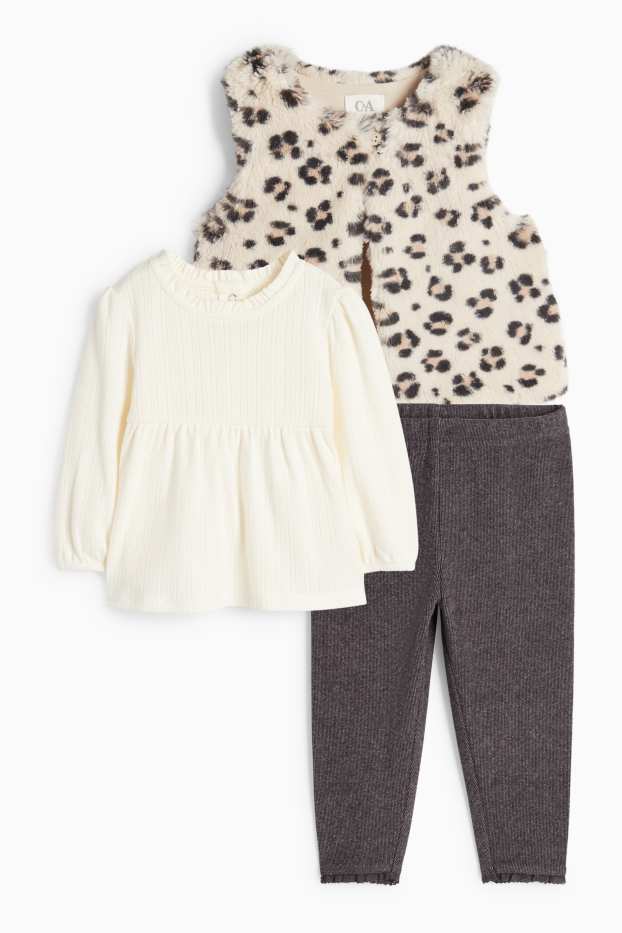 Baby Girls - Baby outfit - 3 piece - light beige