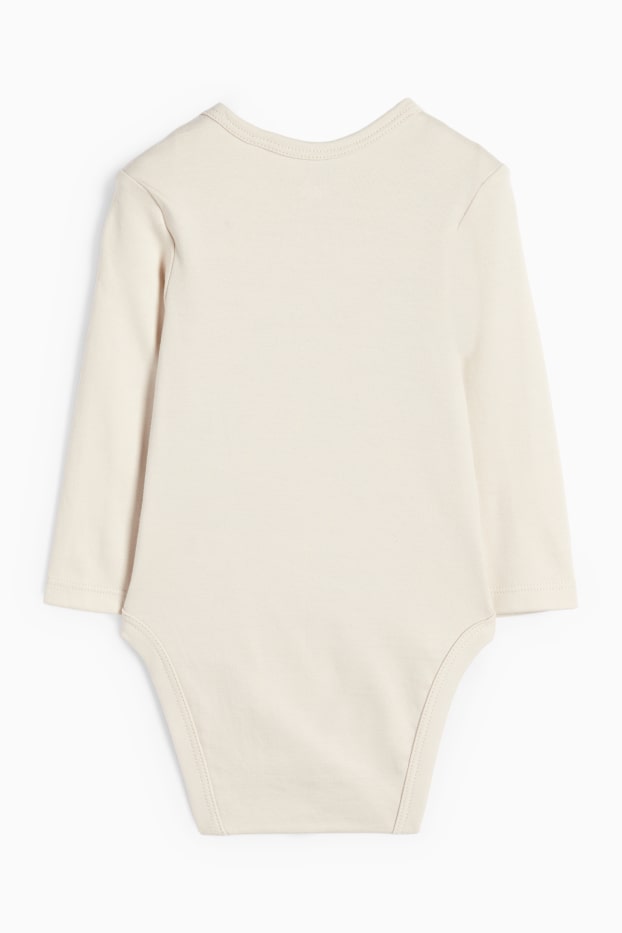 Baby Jungen - Waldtiere - Baby-Body - hellbeige