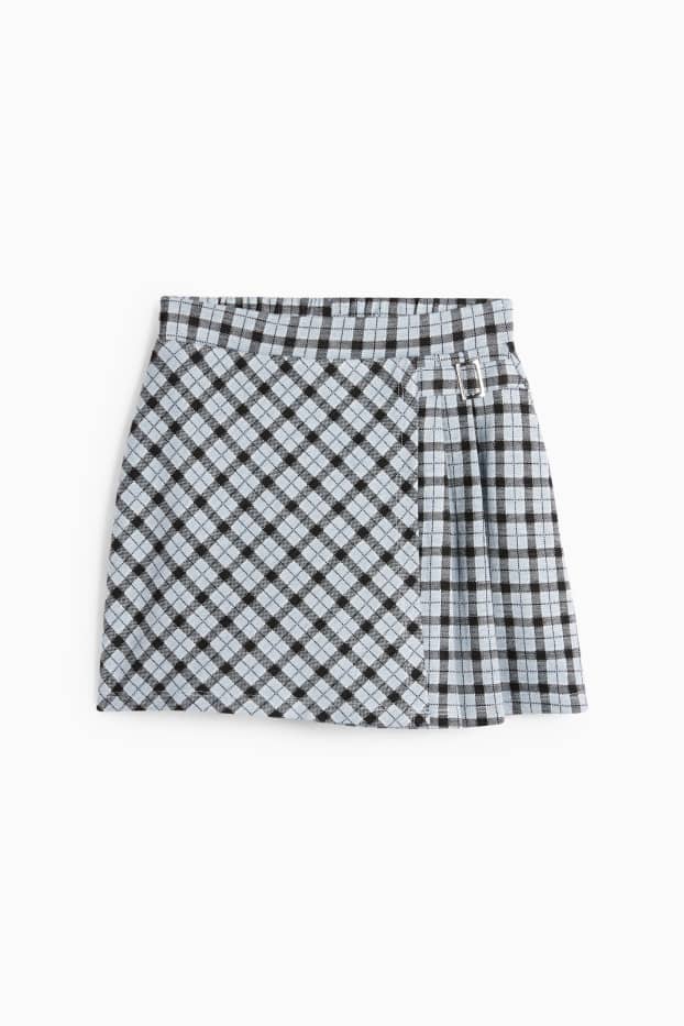 Niños: niñas - Falda - de cuadros - azul