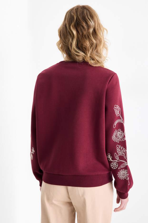 Damen - Sweatshirt - bordeaux