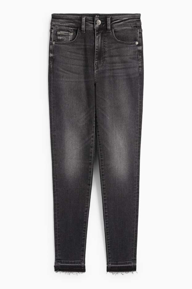 Women - Skinny jeans - high waist - LYCRA® ADAPTIV fibre - denim-gray