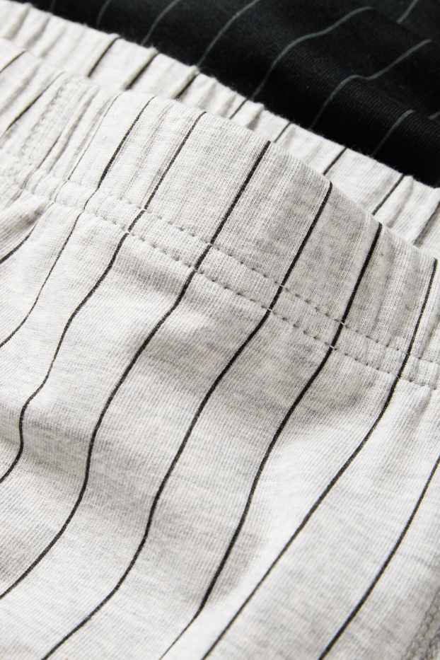 Heren - Set van 3 - trunk - krijtstrepen - zwart