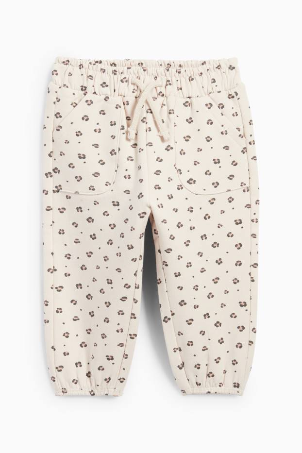 Baby Mädchen - Leopard - Baby-Outfit - 3 teilig - rot