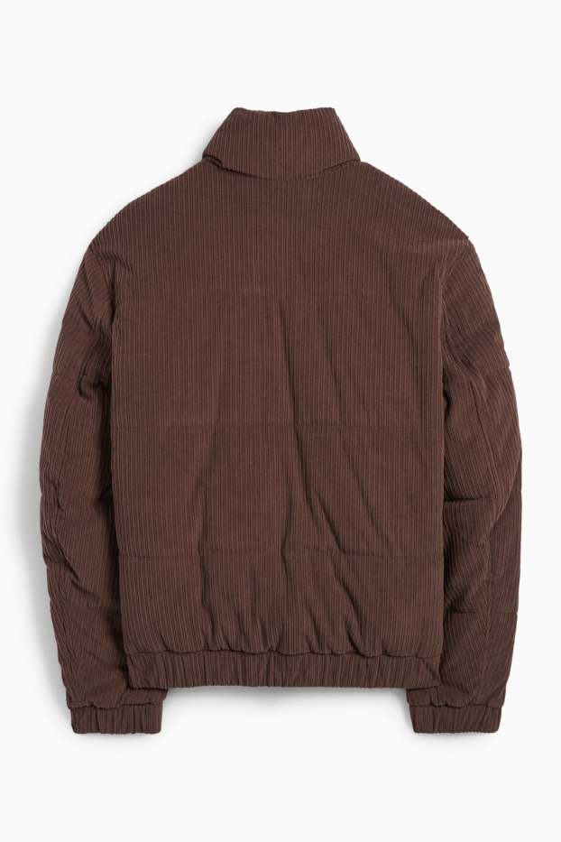 Herren - Cord-Steppjacke - braun