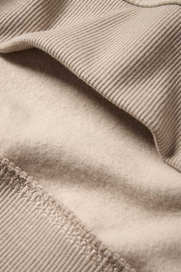 Kinderen: jongens - Haasje - hoodie - glanseffect - beige
