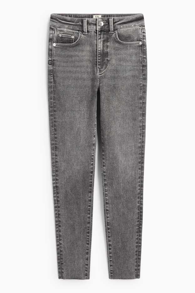 Dames - Skinny jeans - high waist - LYCRA® ADAPTIV-vezels - jeansgrijs