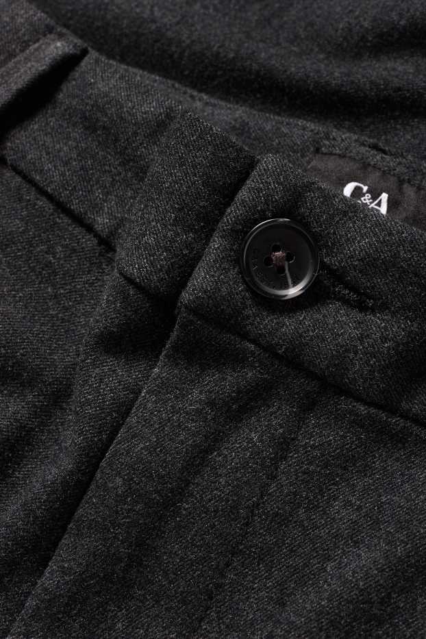 Hommes - Chino - tapered fit - gris foncé
