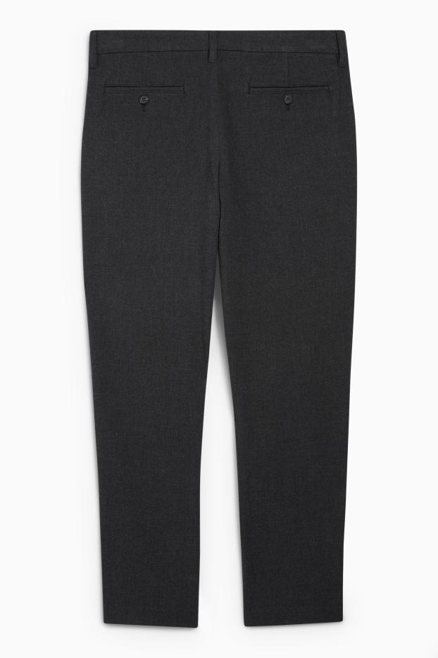 Hommes - Chino - tapered fit - gris foncé