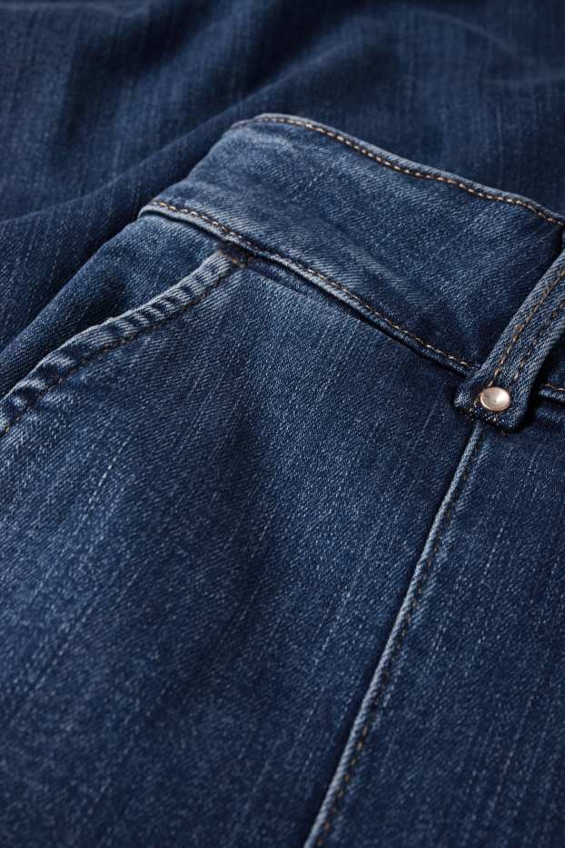 Femmes - Wide leg jean - high waist - jean bleu