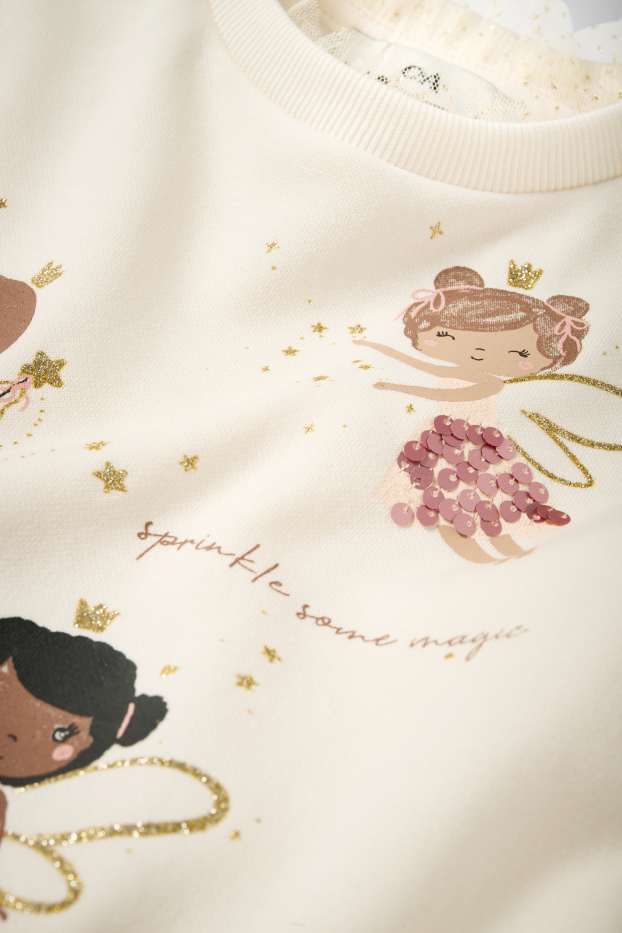 Kinder Mädchen - Fee - Sweatshirt - cremeweiß