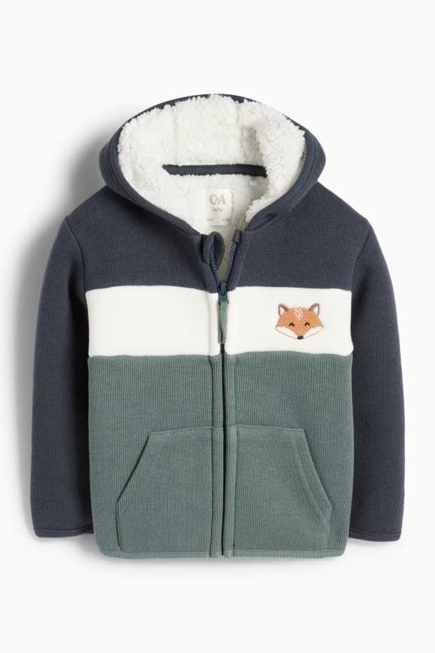 Baby Boys - Fox - zip-through sweatshirt - dark blue