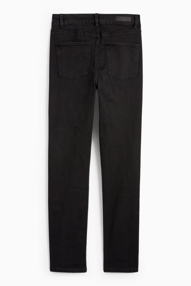 Dames - Slim jeans - high waist - zwart