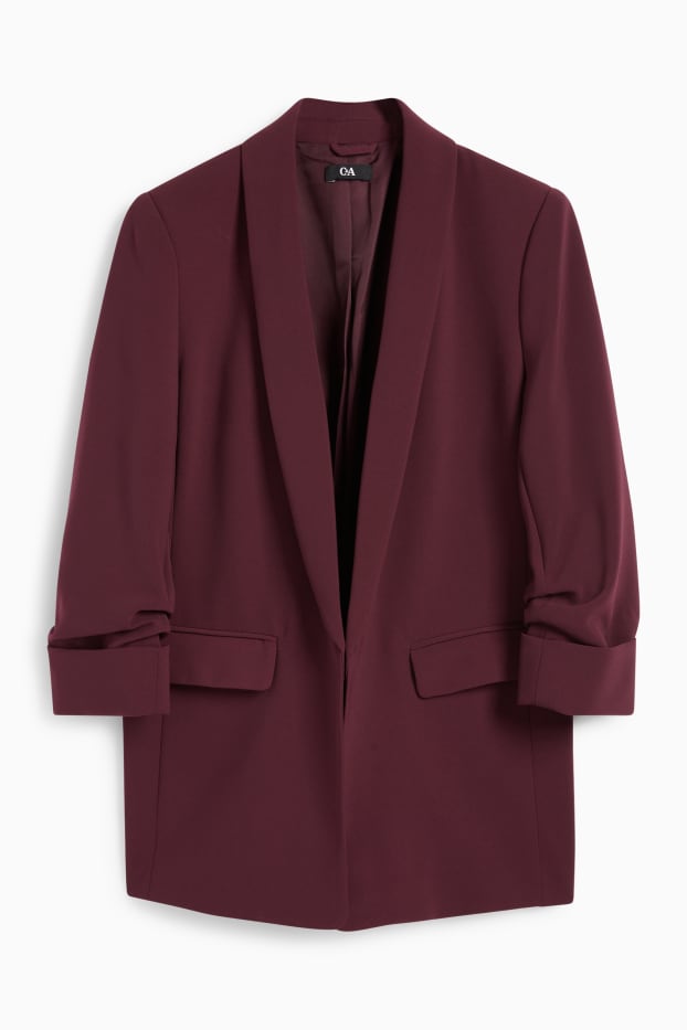 Damen - Business-Blazer - Regular Fit - bordeaux