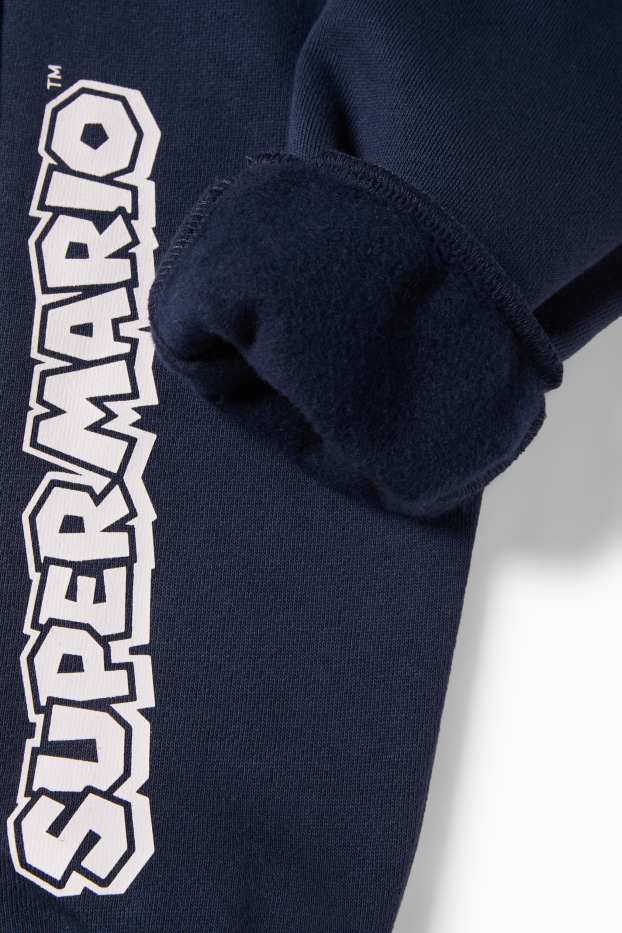 Kinder Jungen - Super Mario - Set - Hoodie und Jogginghose - 2 teilig - dunkelblau