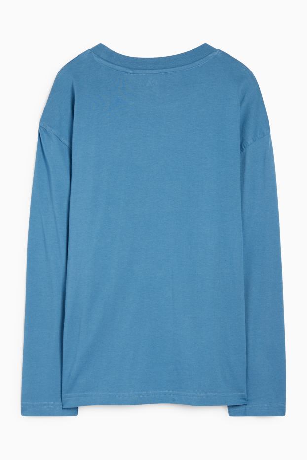 Kinder Buben - Gaming Controller - Langarmshirt - blau