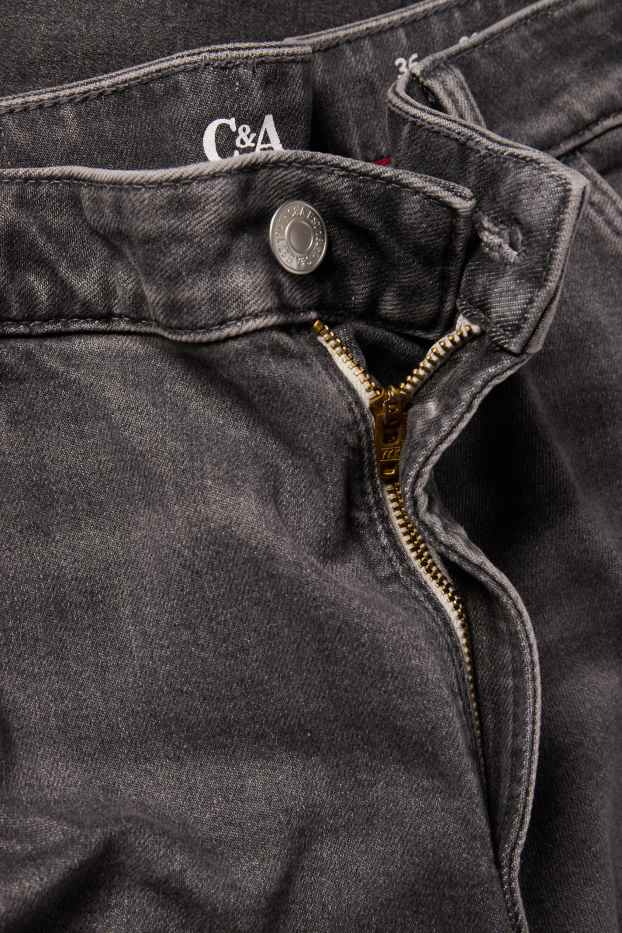 Femmes - Wide leg jean - high waist - LYCRA® - jean gris foncé