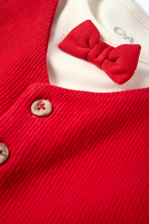 Baby Boys - Baby Christmas outfit - 2 piece - white / red
