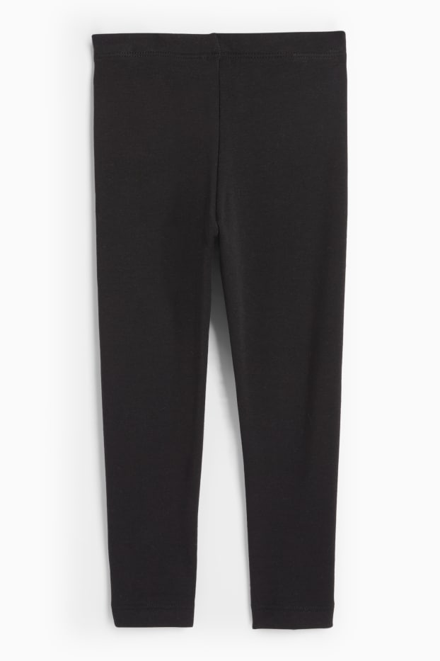 Enfants filles - Minnie Mouse - leggings chauds - noir
