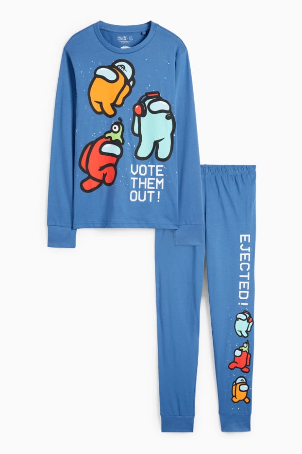 Bambini - Among Us - pigiama - 2 pezzi - blu