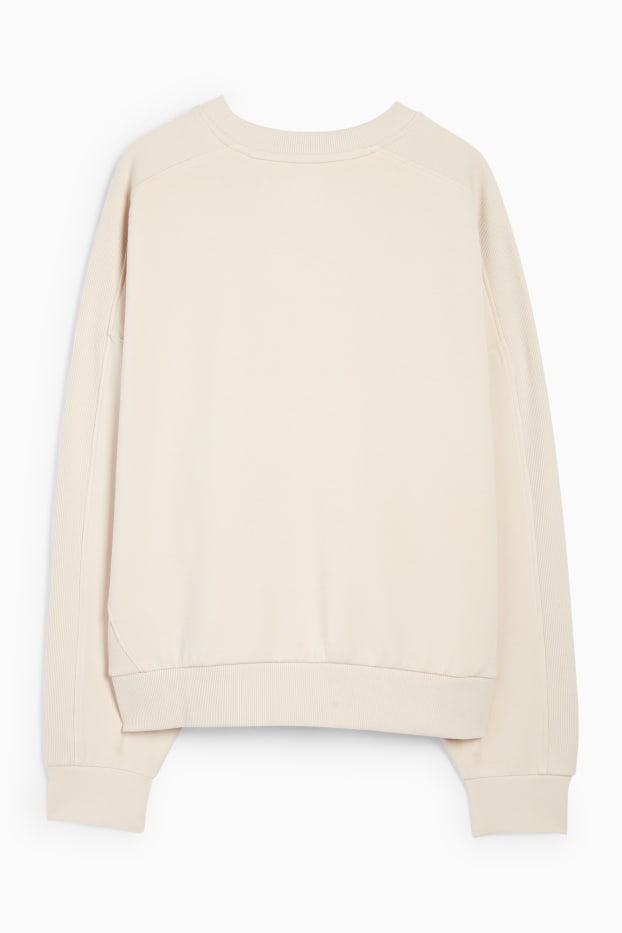 Dames - Sportsweatshirt - yoga - licht beige