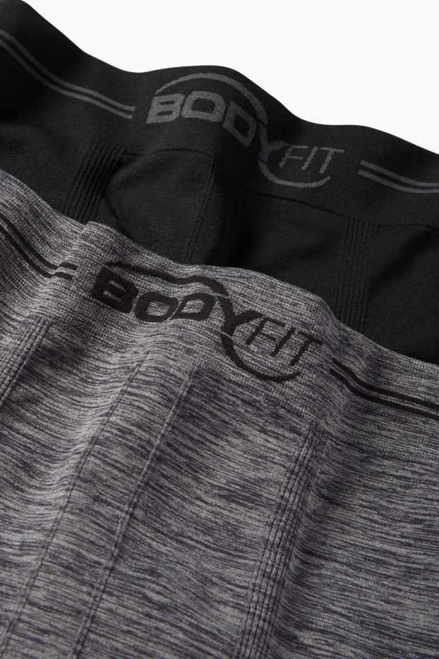 Heren - Set van 2 - trunk - naadloos - zwart