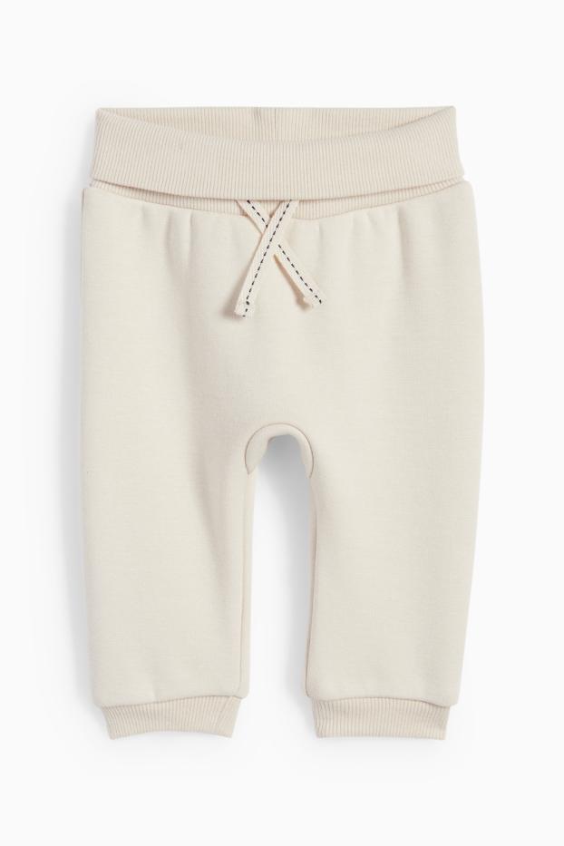 Baby Buben - Micky Maus - Weihnachts-Baby-Outfit - plüschgefüttert - dunkelblau