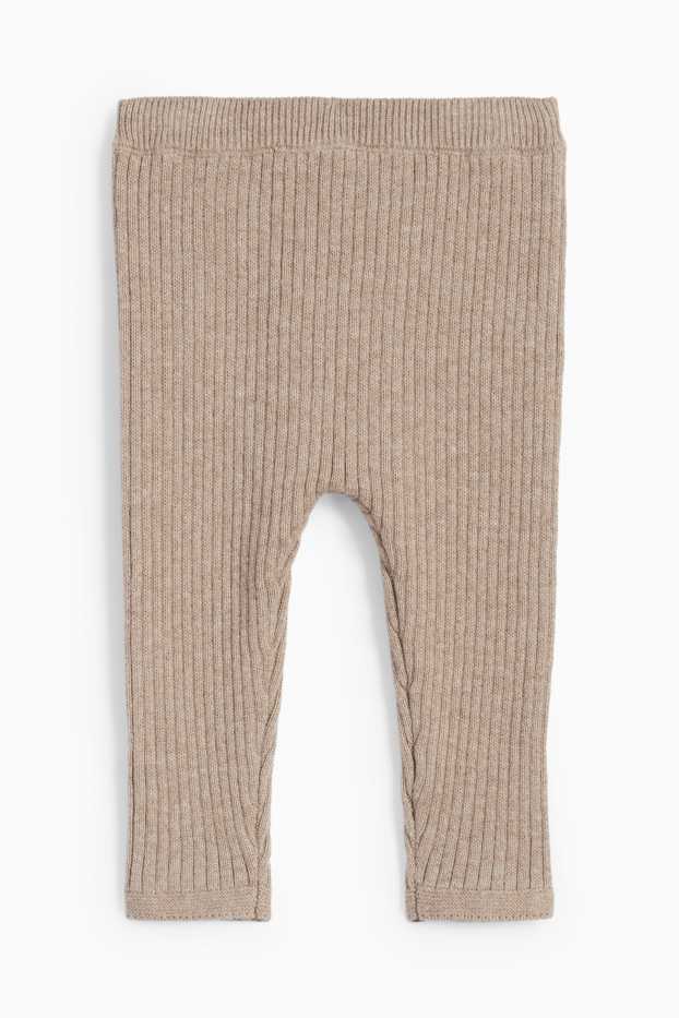 Baby Jungen - Rentier - Weihnachts-Baby-Outfit - 2 teilig - hellbraun