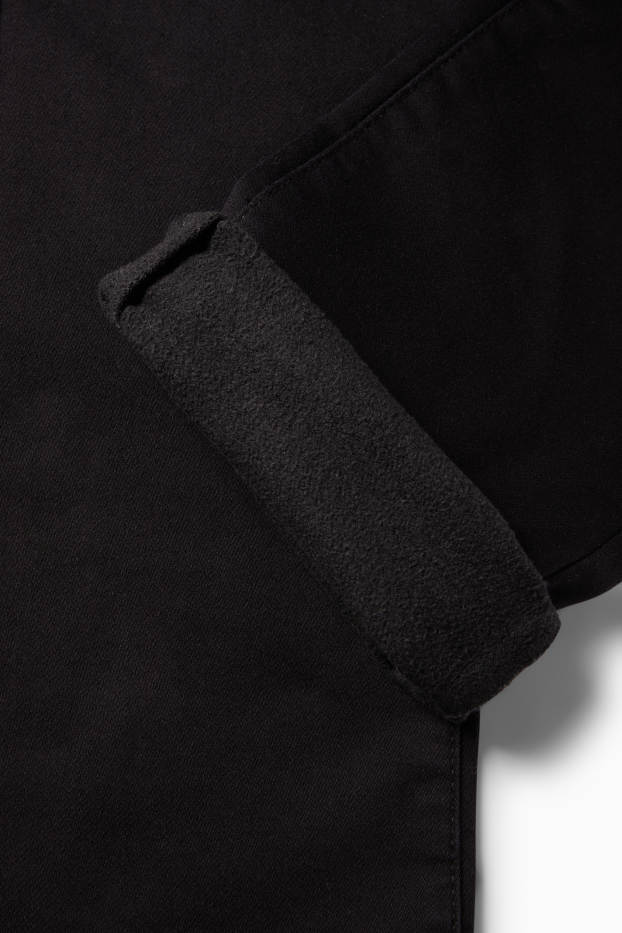 Kinder Buben - Thermohose - schwarz