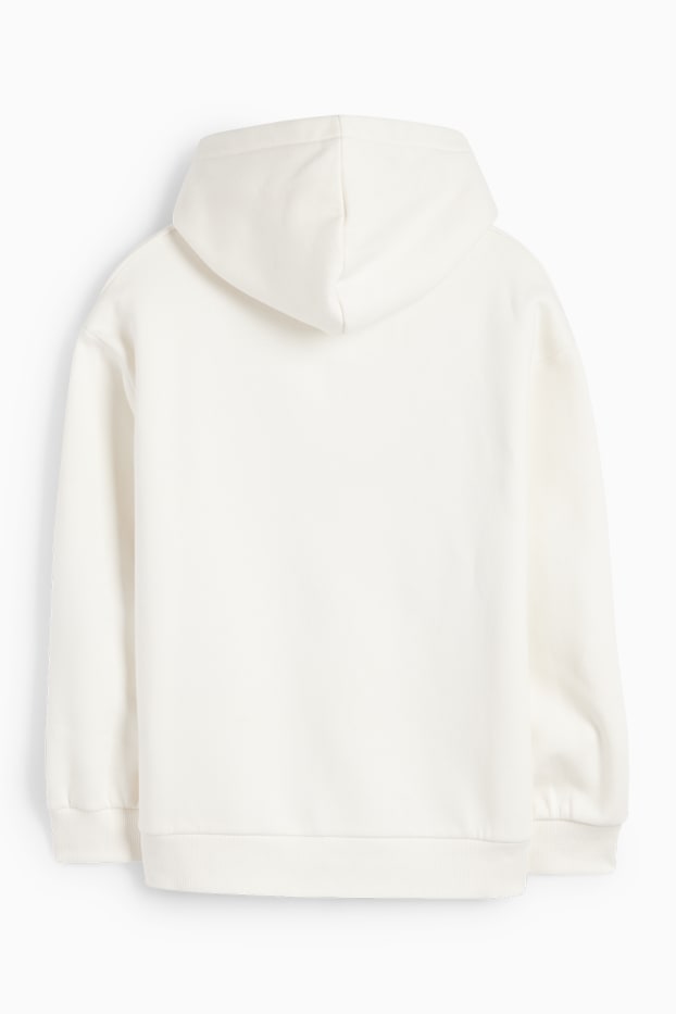 Kinder Mädchen - Teddybär - Hoodie - cremeweiss