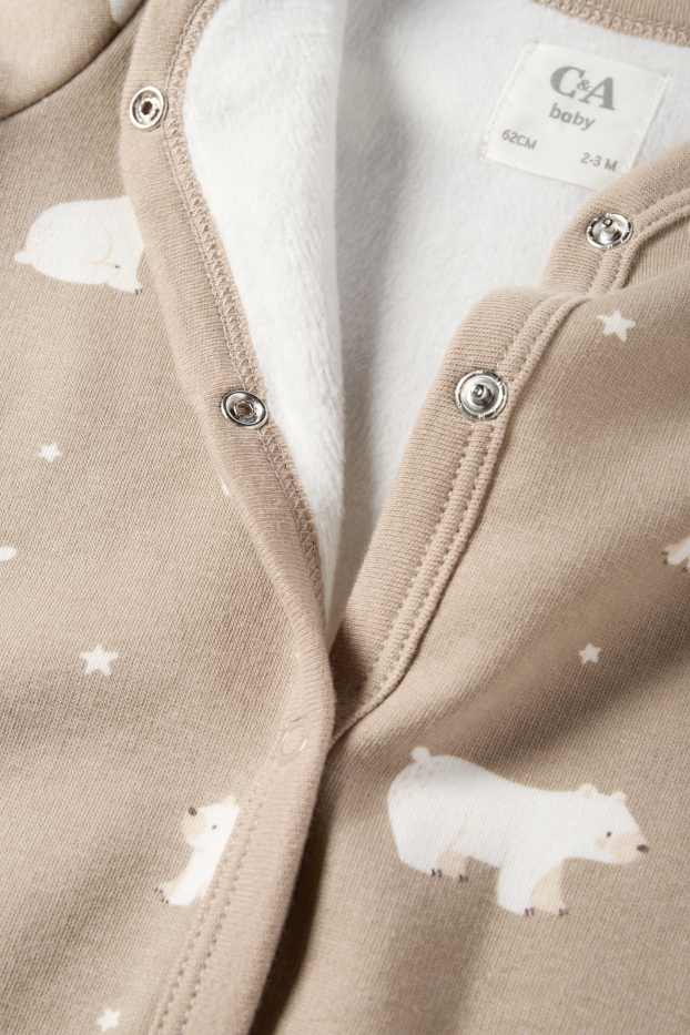 Unisexe - Ours polaire - pyjama pour bébé - beige