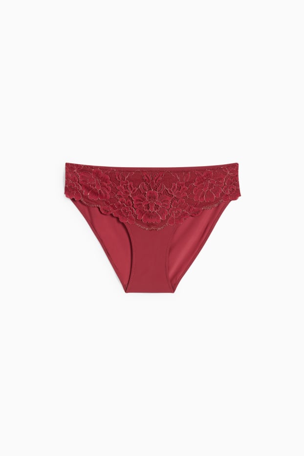 Women - Knickers - dark red