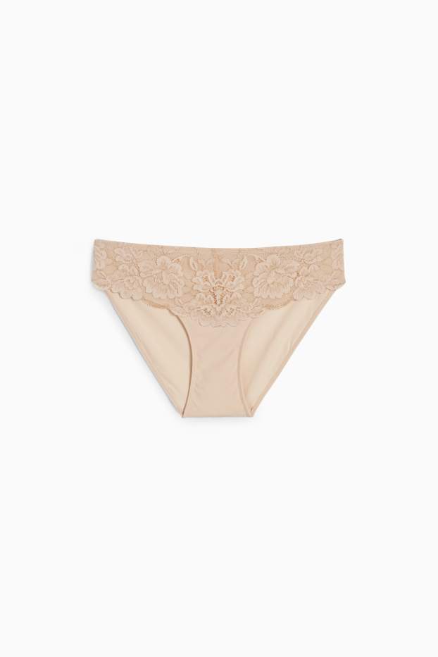 Dames - Slip - licht beige