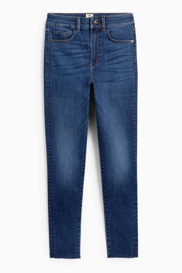 Dámské - Skinny jeans - high waist - LYCRA® ADAPTIV Fiber - džíny - modré