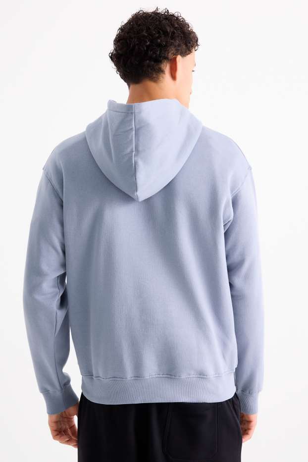 Heren - Hoodie - lichtblauw