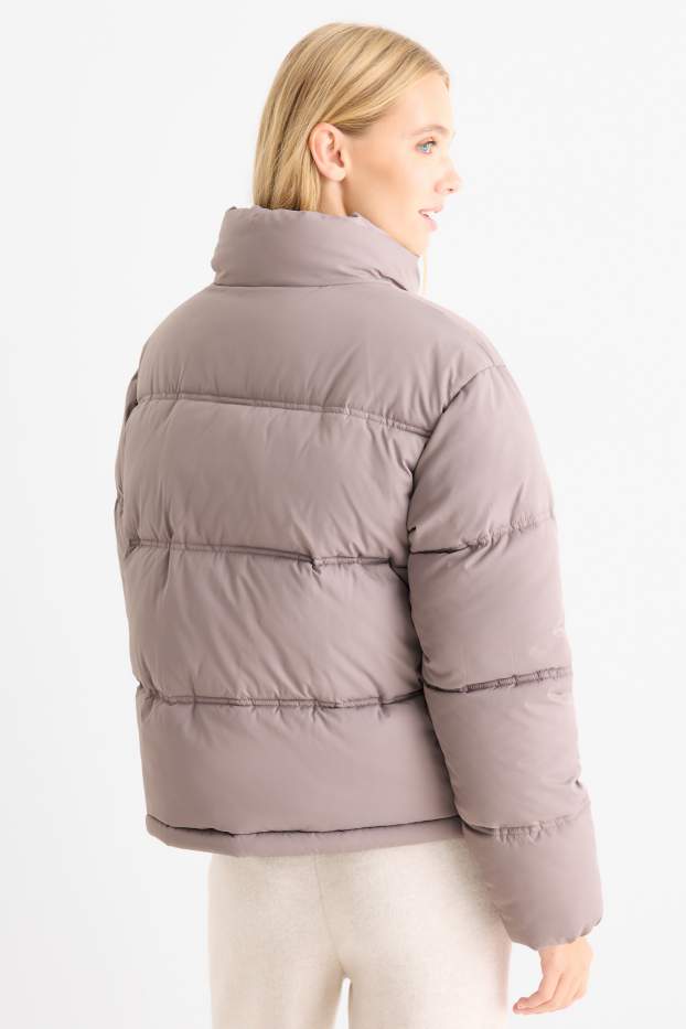 Damen - Steppjacke - taupe