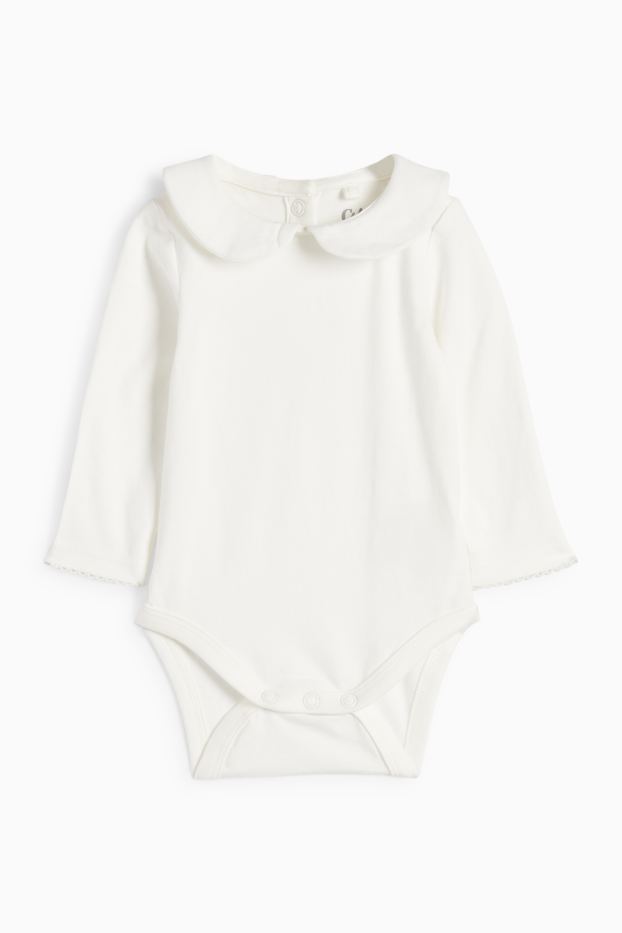 Neonate - Completo natalizio per neonate - 2 pezzi - bianco / rosso