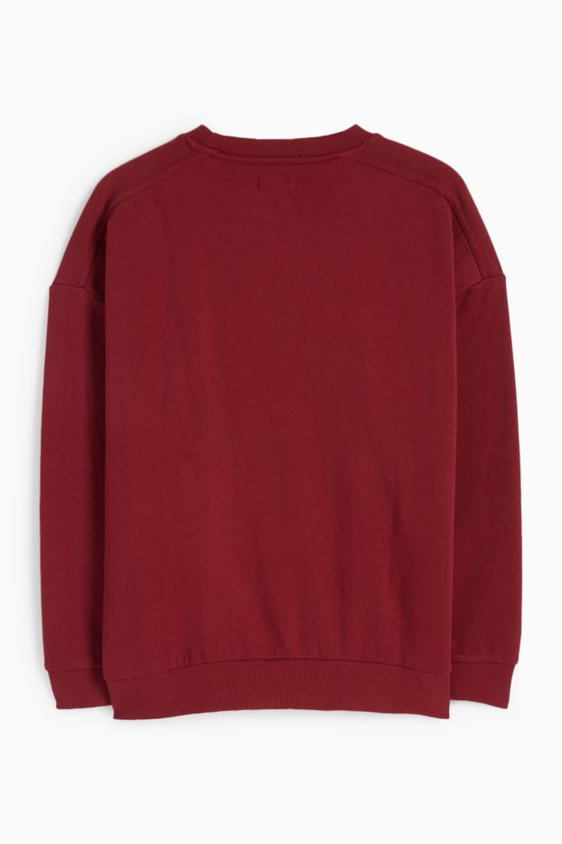 Femmes - Sweat - rouge foncé