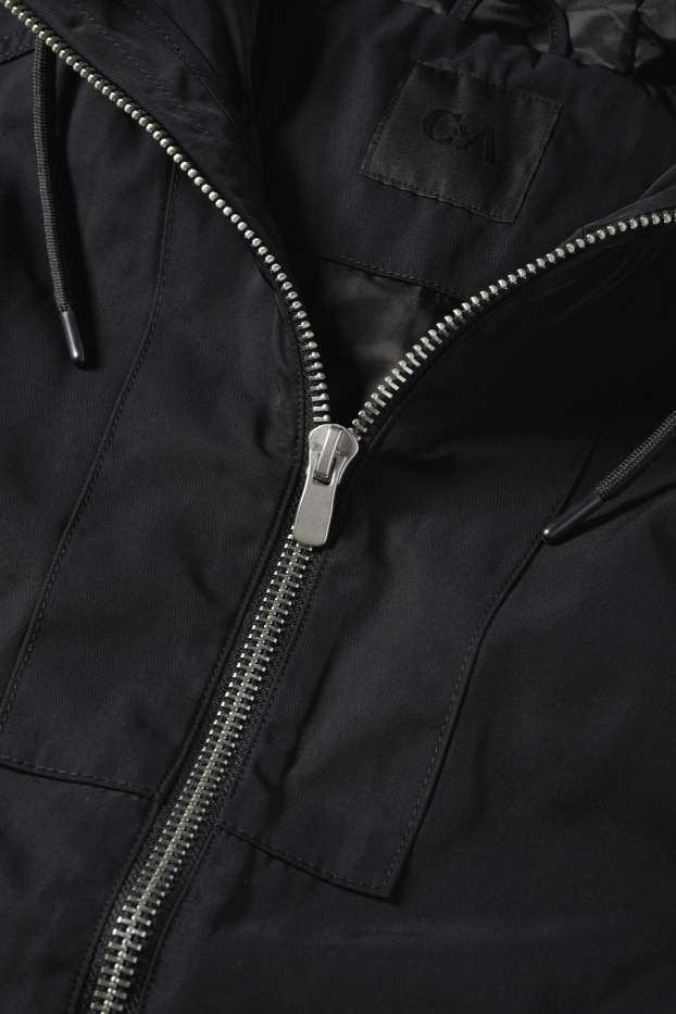 Hombre - Chaqueta con capucha - negro