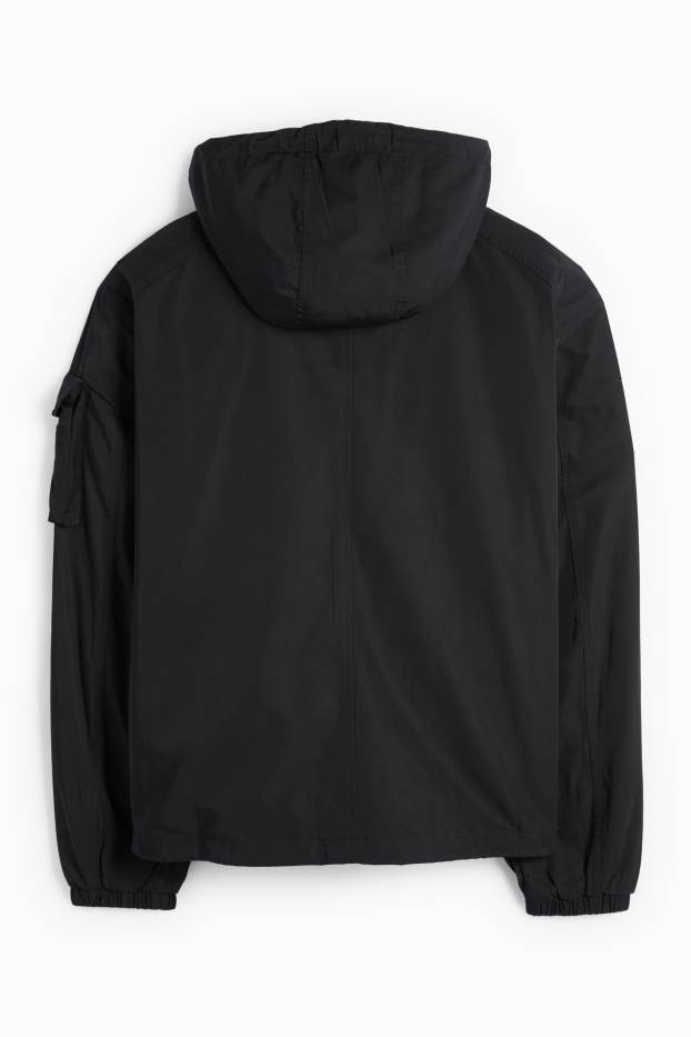 Hombre - Chaqueta con capucha - negro
