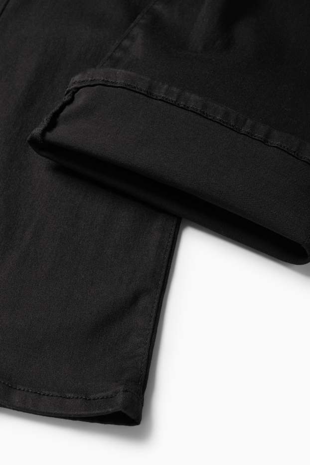 Women - Cloth trousers - high waist - recycled - black