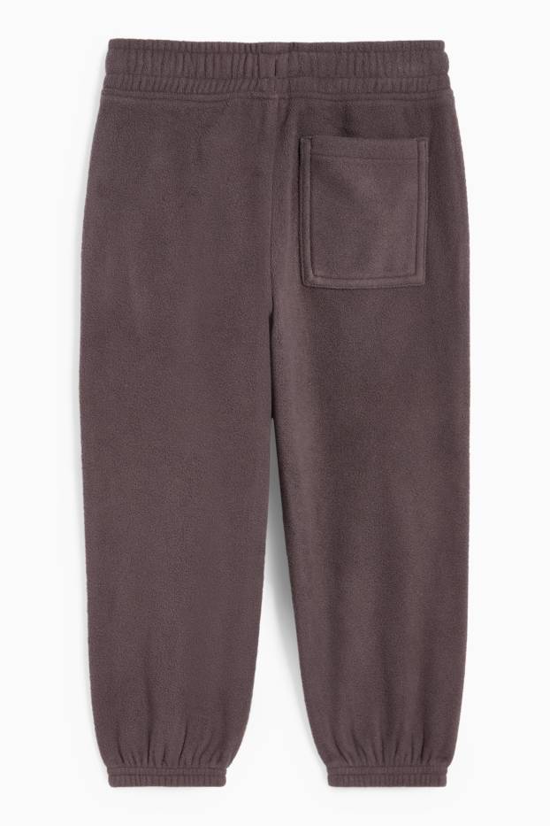 Bambini - Pantaloni sportivi di pile - grigio scuro