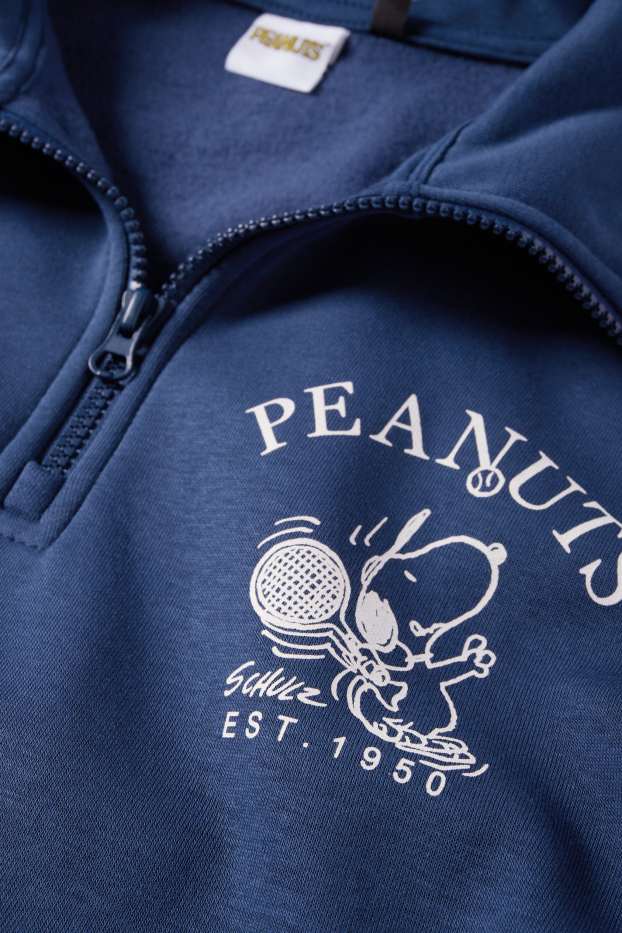 Uomo - Felpa - Peanuts - blu scuro