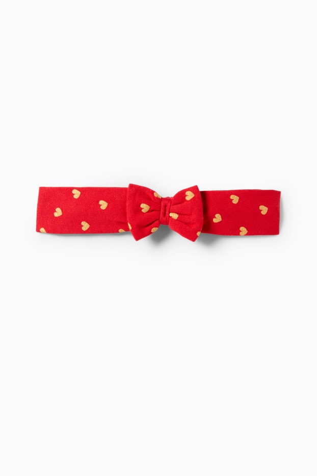 Miminka - dívky - Minnie Mouse - vánoční outfit pro miminka - 3dílný - bílá/červená
