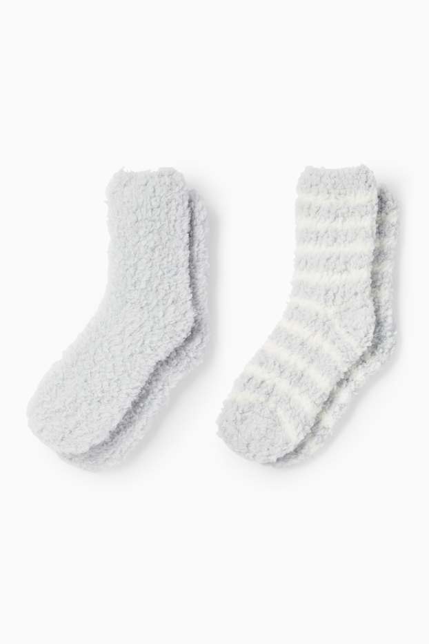 Damen - Multipack 2er - Socken - hellgrau