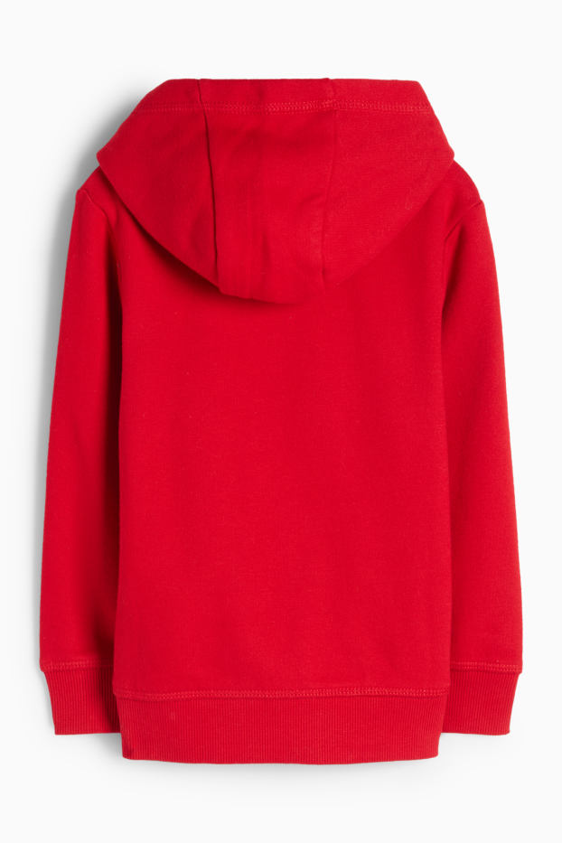 Kinder Jungen - Dino - Weihnachts-Hoodie - rot